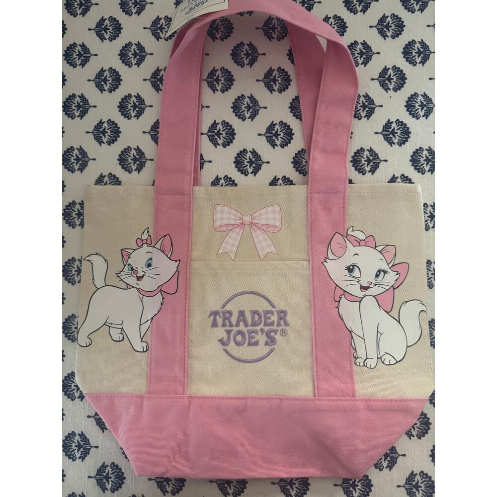Disney Double Marie Pink Custom Made Trader Joes Mini Tote - Picture 9 of 16